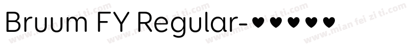 Bruum FY Regular字体转换